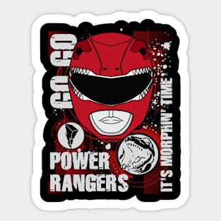 It's Morphin' Time Red Ranger, MMPR Sticker